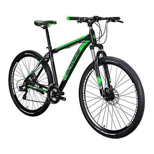 Mountain Bike : SD Eurobike X9 Adult Mountain Bike Light Aluminum Frame Bicycle 29 Inch For Men And Woman (Green)