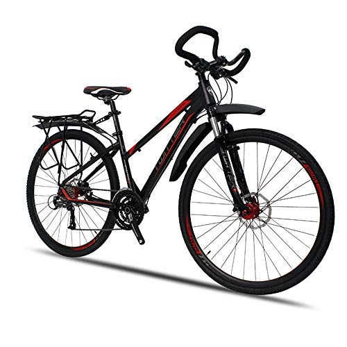 Mountain Bike : SIER Travel bicycle TW719 aluminum alloy mountain bike 27-speed oil pressure shock mountain bike, Red