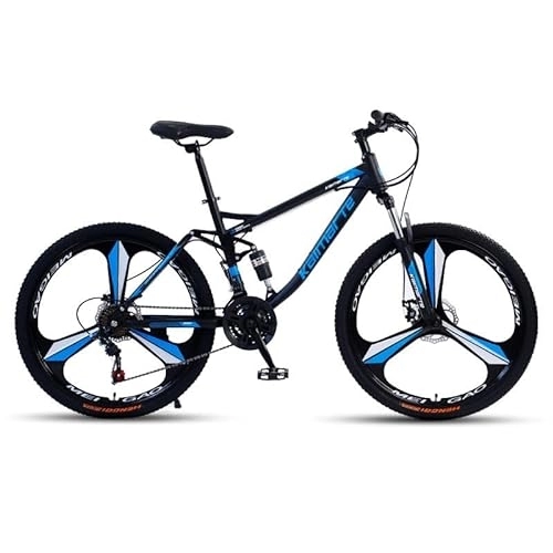 Mountain Bike : SKIHOT Mountain Bike, 26-Inch Wheels, 24 Speed bike MTB with Disc Brakes, Full Suspension For Men And Women Over The Age Of 16, 26"-3 / Spokes