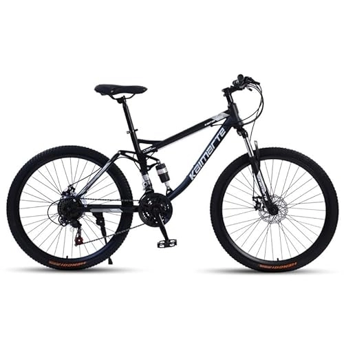 Mountain Bike : SKIHOT Mountain Bike, 26-Inch Wheels, 24 Speed bike MTB with Disc Brakes, Full Suspension For Men And Women Over The Age Of 16, 26"-Spoked-Wheel