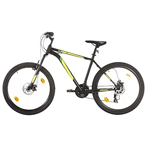 Mountain Bike : SKM Mountain Bike 21 Speed 27.5 inch Wheel 42 cm Black