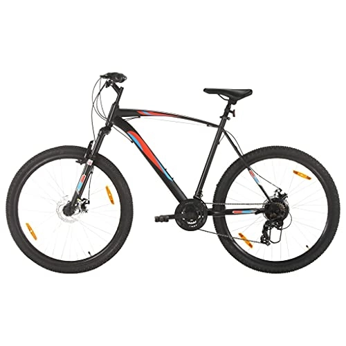 Mountain Bike : SKM Mountain Bike 21 Speed 29 inch Wheel 53 cm Frame Black