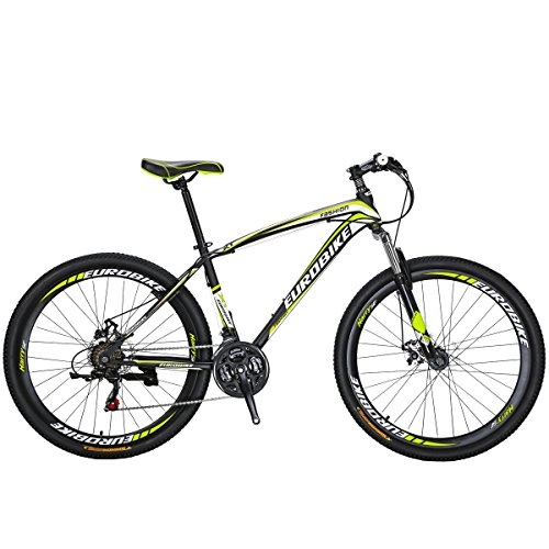 Mountain Bike : SL Mountain Bike X1 21 Speed bike 27.5 inch suspension bike mountain bike 27.5 Bicycle (Yellow)