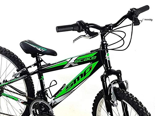Mountain Bike : SMP Cycling Mountain Bike Steel 26 X-Scale Shimano 21 Speeds / Green Black White - Green Black White, L (48)