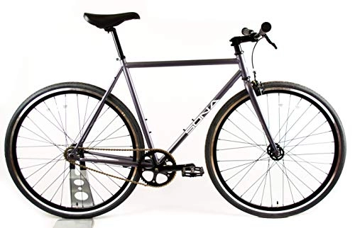 Mountain Bike : SONA Original Single Speed Fixed Gear Bikes | Urban Commuter City Fixie Bike | Designed & Handbuilt in Dublin | Flip Flop Bike Hub | Fixed Wheel & Freewheel (Large 58cm, Matte Grey)