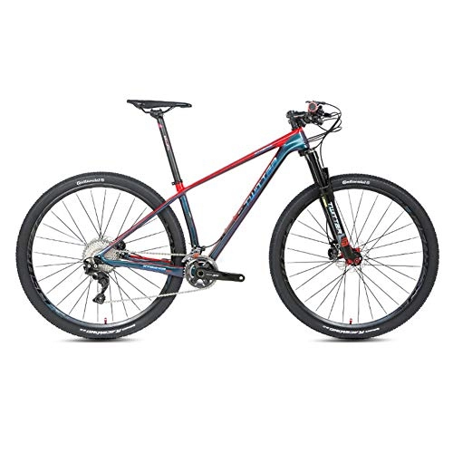 Mountain Bike : STRIKERpro mountain bike 27.5 / 29 inch wheelset carbon fiber mountain bike 22 / 33 speed barrel shaft gas fork 15 / 17 / 19 inch frame red, 33speed, 29×19