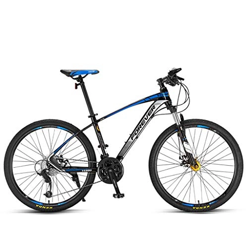 Mountain Bike : Suspension Mountain Bike 27-speed 26-inch Wheel Bicycle Unisex Standard / High With Both Configurations Black And Red, Black And Blue, Red And Blue 3 Colors Optional
