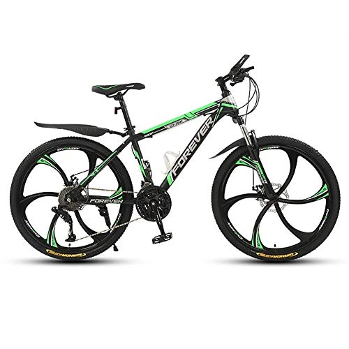 Mountain Bike : SXXYTCWL 26 Inch 21 Speed Mountain Bike, Suspension Outroad Bicycles, with Double Disc Brake, High Carbon Steel Frame, Suitable for Cycling Enthusiasts jianyou