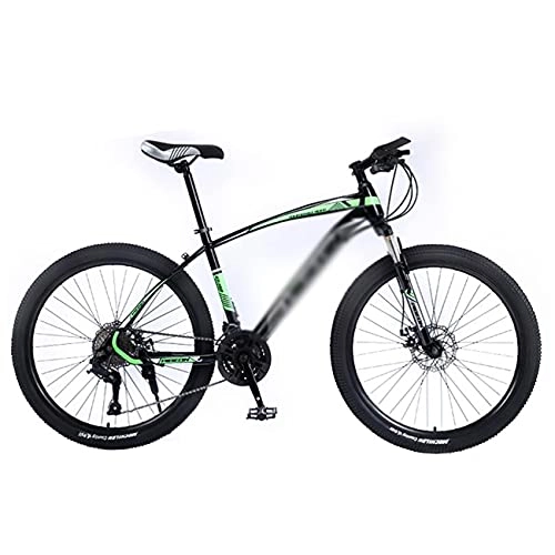 Mountain Bike : T-Day Mountain Bike Mountain Bike 26 Inches 3 Spoke Wheels Dual Disc Brake Bike 21 / 24 / 27 Speed Gear System Suitable For Men And Women Cycling Enthusiasts(Size:21 Speed, Color:Green)