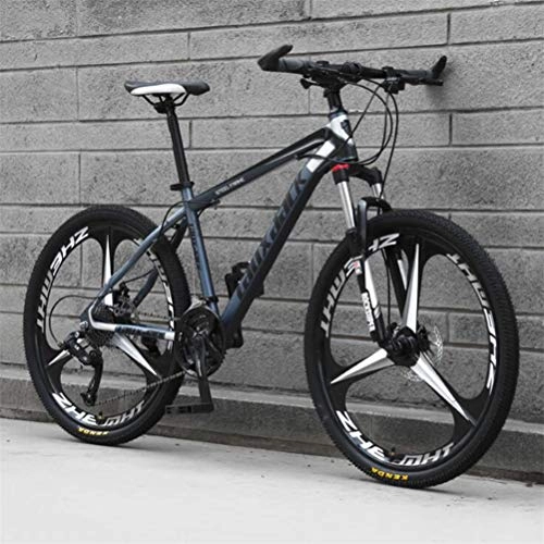 Mountain Bike : Tbagem-Yjr 26 Inch Mens Mountain Bike, Sports Leisure Mens MTB Riding Damping Mountain Bicycle (Color : Black ash, Size : 21 speed)