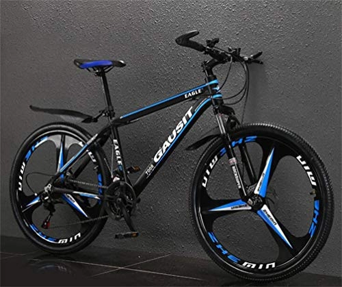 Mountain Bike : Tbagem-Yjr 26 Inch Mountain Bicycle Bike, City Road Bicycle Riding Damping Mens MTB Sports Leisure (Color : Dark blue, Size : 24 speed)