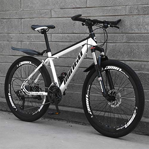 Mountain Bike : Tbagem-Yjr Hardtail Mountain Bikes For Adults Mens, Commuter City Hardtail Mountain Bicycle (Color : White, Size : 27 Speed)