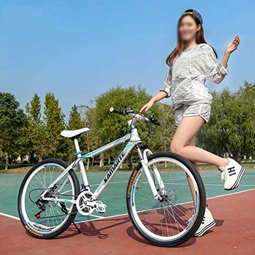 Mountain Bike : Tbagem-Yjr Mens Mountain Bike - 24 Inch 27 Speed Commuter City Hardtail Bike High-carbon Steel Frame (Color : C)