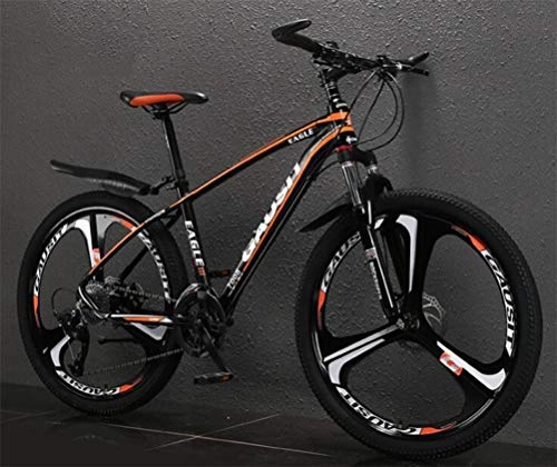 Mountain Bike : Tbagem-Yjr Mountain Bike, 26 Inch Wheel City Road Bicycle Mens MTB Unisex Sports Leisure Outdoor (Color : Black orange, Size : 27 speed)