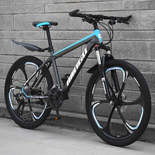 Mountain Bike : Tbagem-Yjr Mountain Bike For Adults - Off-road Variable Speed MTB City Road Bicycle (Color : Black blue, Size : 30 Speed)