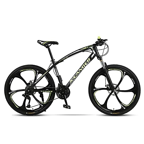 Mountain Bike : TBNB Adult Mens Mountain Bike 24 / 26inch, Full Suspension 24-30 Speed Offroad Road Bicycle, City Bike with Double Disc Brakes for Women (Green 24inch / 30Speed)