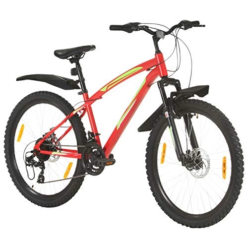 Mountain Bike : Tidyard Mountain Bike Road Bike Bicycle 21Speed 26 inch Wheel 36 cm Red