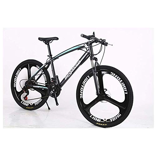 Mountain Bike : Tokyia Outdoor sports 26" Mountain Bicycle with Suspension Fork 2130 Speeds Mountain Bike with Disc Brake, Lightweight HighCarbon Steel Frame bicycle (Color : Grey)