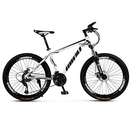 Mountain Bike : TOOLS Off-road Bike Bicycle Mountain Bike Adult Men MTB Light Road Bicycles For Women 24 Inch Wheels Adjustable Speed Double Disc Brake (Color : White, Size : 24 Speed)
