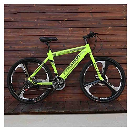 Mountain Bike : TOOLS Off-road Bike Bicycles Adult Mountain Bike Men's MTB Road Bicycle For Womens 26 Inch Wheels Adjustable Double Disc Brake (Color : Green, Size : 27 Speed)