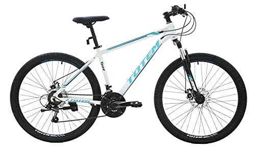 Mountain Bike : Totem Y Unisex's Totem Light Weighted Mountain Bike, White, 27.5