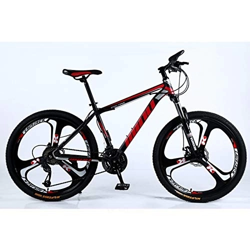 Mountain Bike : TRGCJGH Adult Mountain Bike, 26 Inch Men's Dual Disc Brake Hardtail Mountain Bike, Bicycle Adjustable Seat, High-carbon Steel Frame, C-21speed