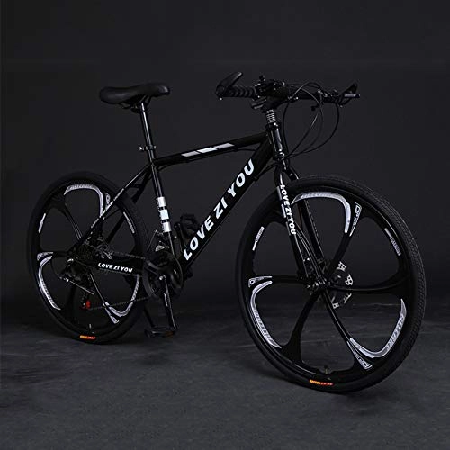 Mountain Bike : TRGCJGH Adult Mountain Bike, High Carbon Steel Outroad Bicycles, 21-Speed Bicycle Full Suspension MTB ​​Gears Dual Disc Brakes Mountain Bicycle, A-26inch24speed