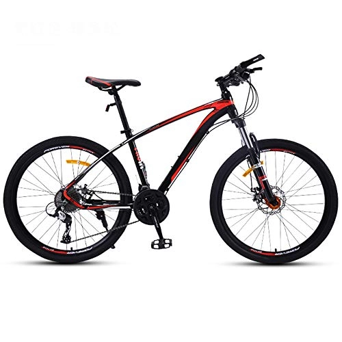 Mountain Bike : TRGCJGH Men's Mountain Bike Double Disc Brake 26 Inches All-Terrain City Bikes Adults Only Outdoor Cycling Hard Tail Front Suspension, C-26inches-27speed