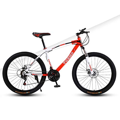 Mountain Bike : TriGold Mountain Bike Men 26 Inch, Sustainable Road Bike With Double Disc Brakes For Men Women, 21 Speed Mountain Bicycle MTB Bike Teens-Red-26in 30 Speed