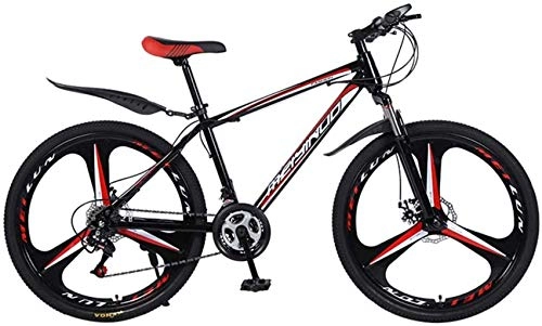 Mountain Bike : TTZY 26 inch Mountain Bike Bicycle, High Carbon Steel and Aluminum Alloy Frame, Double Disc Brake, Mountain Bike 6-24, 27 Speeds SHIYUE