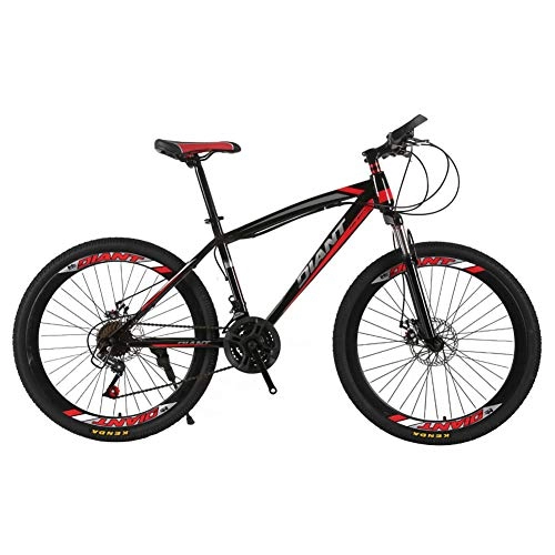 Mountain Bike : TYSYA Mountain Bike 26 Inches City Bike, 27 Speed Double Disc Brake All Terrain Outdoor Cycling, Unisex Student Bicycle, Red