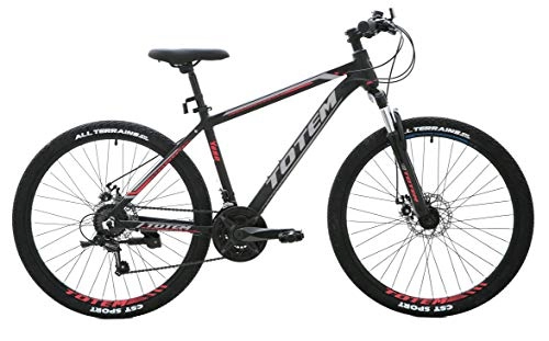 Mountain Bike : UK Stock SALES Lightweight 26'' Mountain Bikes Bicycles with 21 Speeds SHIMANO Gear and Aluminium Frame Disc Brake (Black)