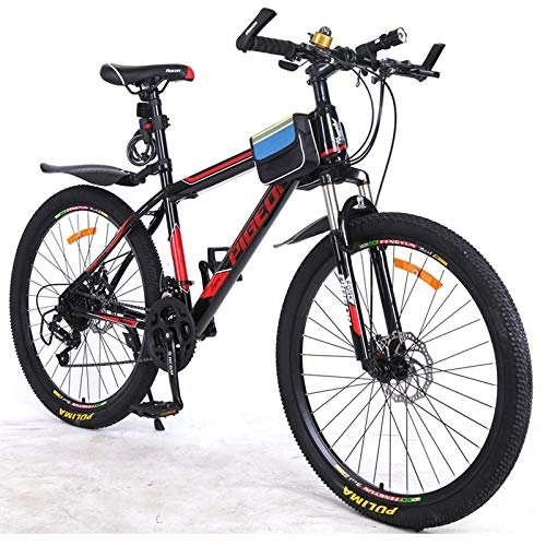 Mountain Bike : UR MAX BEAUTY Mountain Bicycle Adult 26 / 24 Inch Cross Country Variable Speed Double Shock Disc Brake for Students Office Workers, b, 26 inches