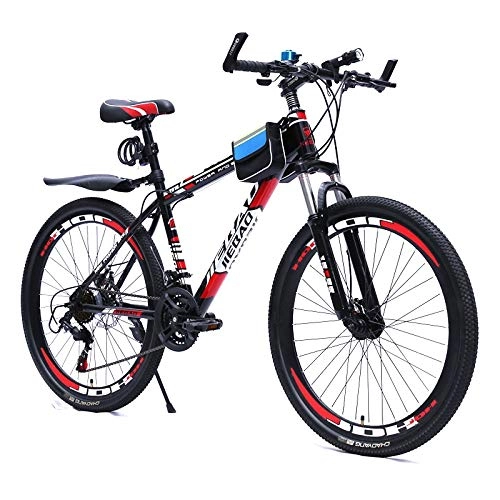 Mountain Bike : UR MAX BEAUTY Mountain Bike for Men Women, 26In Carbon Steel 21 Speed Bicycle, a