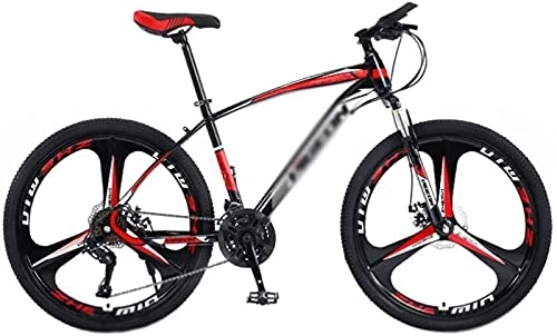 Mountain Bike : UYHF 26-Inch Adult Mountain Bike, Road Bikes 21 / 24 / 27 / 30 Speed Student Bicycle High Carbon Steel Frame Double Shock-absorbing Bicycle E-21 Speed