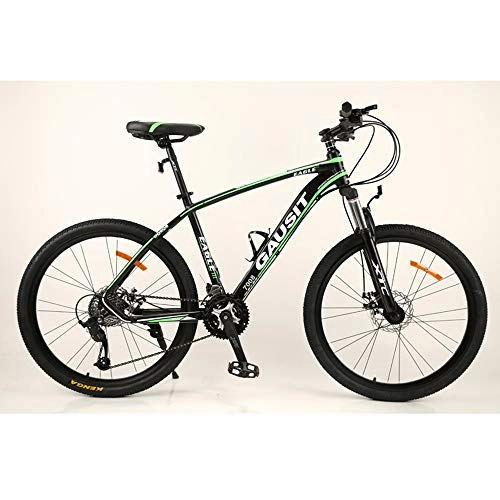 Mountain Bike : VANYA Mountain Bike 26 Inches 30 Speed Shock Absorption Cycle Off-Road Variable Speed Aluminum Alloy Bicycle, Green