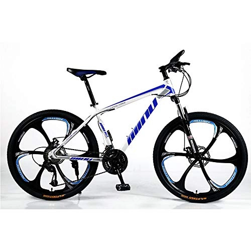 Mountain Bike : Variable-Speed Mountain Bike, 26-Inch Male And Female Shock-Absorbing Student Bike, Carbon Steel Bikes, 21 / 24 / 27 / 30 Speed Mountain Bicycle, MTB, C, 27 speed