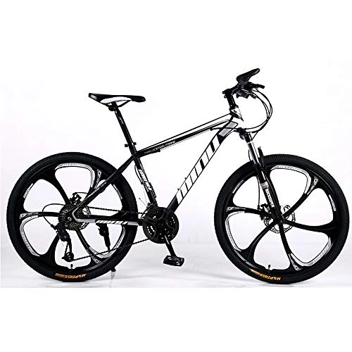 Mountain Bike : Variable-Speed Mountain Bike, 26-Inch Male And Female Shock-Absorbing Student Bike, Carbon Steel Bikes, 21 / 24 / 27 / 30 Speed Mountain Bicycle, MTB, E, 21 speed