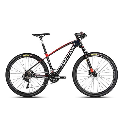 Mountain Bike : W&TT Mountain Bike 26 / 27.5Inch SHIMANO M7000-22 Speeds Adults Off-road Bike Cycling with Air Pressure Shock Absorber and Front Fork Oil Brake, Mens Carbon Fiber Bicycles, Red, 27.5 * 15.5