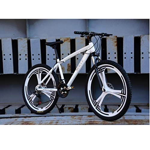 Mountain Bike : WEIWEI Speeds Shift Mountain Bike, 24 Inches Portable Lightweight Bike, Dual Disc Brakes Students Adult City Road Bike