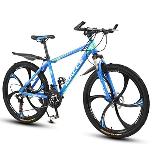 Mountain Bike : WGYDREAM Mountain Bike Youth Adult Mens Womens Bicycle MTB 26”Mountain Bike, Carbon Steel Frame Mountain Bicycles, Double Disc Brake and Lockout Front Fork Mountain Bike for Women Men Adults