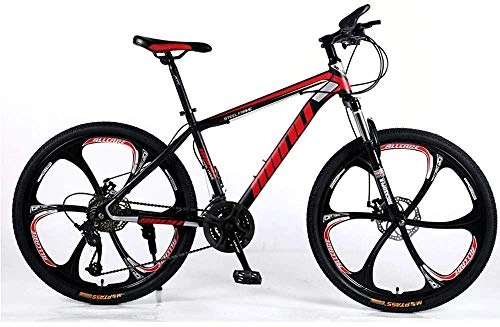 Mountain Bike : WJJH Bicycle Variable-Speed Mountain Bike, Male And Female Shock-Absorbing Student Bike, Carbon Steel Bikes, 21 / 24 / 27 / 30 Speed Mountain Bicycle, MTB, 2, 24 speed