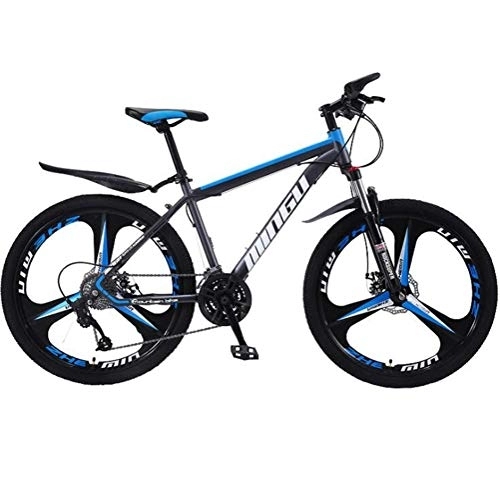 Mountain Bike : WJSW Off-road Damping Mens MTB - Hardtail Mountain Bikes Commuter City Hardtail Bike (Color : Black blue, Size : 30 Speed)