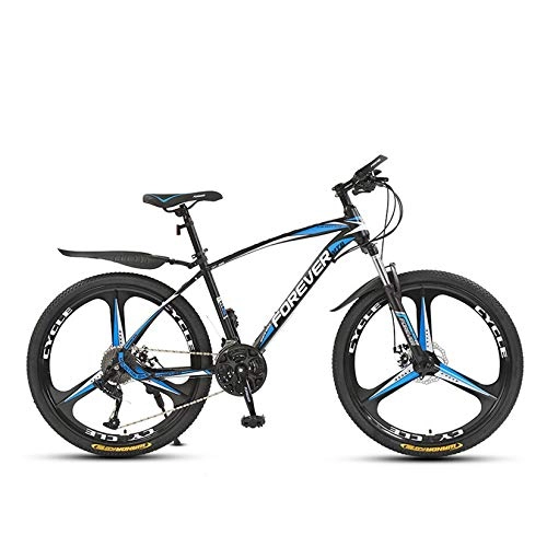 Mountain Bike : WLWLEO Mens Mountain Bike, 21 / 24 / 27 / 30 Speed Hardtail Mountain Bike Dual Disc Brake Mountain Bicycle with Front Suspension Outdoors Sport Cycling, C, 24" 21 speed