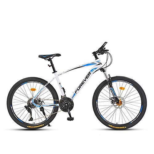 Mountain Bike : WLWLEO Mountain Bike Bicycle for Mens 26 Inch Bikes [High-carbon Steel Frame] [Lockable Shock-absorbing Front Fork] All Terrain MTB for Travel Exercise Commute, A, 26" 27 speed