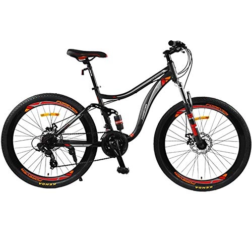 Mountain Bike : WuZhong F Mountain Bike Bicycle Speed Road Bike High Carbon Steel Adult Male and Female Students Commuter Bicycle 26 Inch 24 Speed