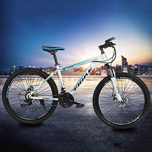 Mountain Bike : WXCCK Mountain Bike 26 Speed Dual Disc Brake Shock Absorber Mountain Bike Aluminum Alloy High Carbon Steel Body 21 Speed for Daily Travel And Cycling