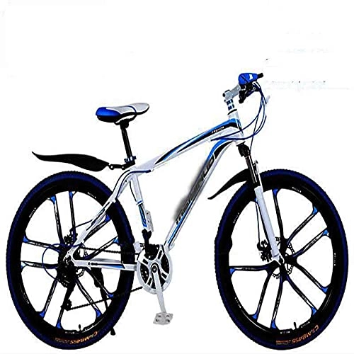 Mountain Bike : WXXMZY Lightweight 24-speed, 27-speed Mountain Bikes, Strong Aluminum Frame, Cross-country Bikes, Carbon Fiber Male And Female Variable Speed Bikes (Color : A, Inches : 24 inches)