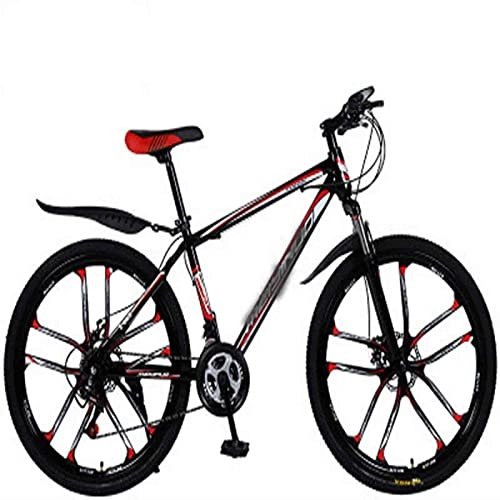 Mountain Bike : WXXMZY Lightweight 24-speed, 27-speed Mountain Bikes, Strong Aluminum Frame, Cross-country Bikes, Carbon Fiber Male And Female Variable Speed Bikes (Color : C, Inches : 24 inches)