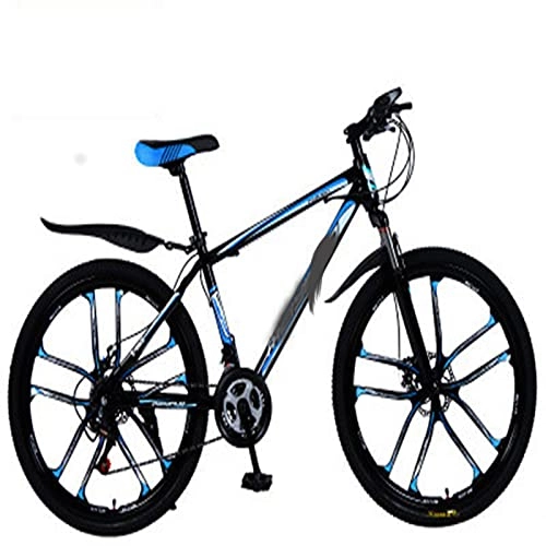 Mountain Bike : WXXMZY Lightweight 24-speed, 27-speed Mountain Bikes, Strong Aluminum Frame, Cross-country Bikes, Carbon Fiber Male And Female Variable Speed Bikes (Color : D, Inches : 24 inches)